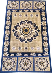 Kuber Industries Cloth 3 Pieces Fridge Mat, 1 Piece Handle Cover and 1 Pieces Fridge Top Cover (Multi)-CTKTC2762