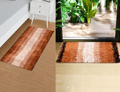 Heart Home Runner | Bedside Runner for Bedroom | Golden Patta Home Decor Runner & Door Mat Combo | Anti-Skid Runner & Door Mat | Runner & Door Mat Set | Set of 2 | Cream