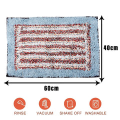 Kuber Industries Door Mat | Dust Trapper Mat | Door Entrance Mat | Anti-Skid Door Mat | Floor Mat for Home Entrance | Cotton Border Door Mat | Entryway Door Mat | Pack of 3 | Multi