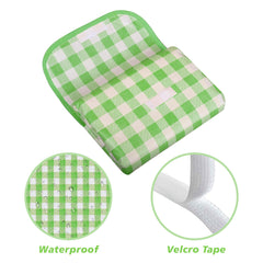 Heart Home Chatai Mat | Foldable Chatai for Travel | Sleeping Mat for Floor | Bedsheet & Mattress Protector | Floor Chatai Mat for Yoga | Chatai for Picnic | Check-Design | Green