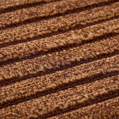 Heart Home Soft Cotton Blend Anti Slip 2 Pieces Door Mat 16"x24"(Brown & Maroon) CTHH05204