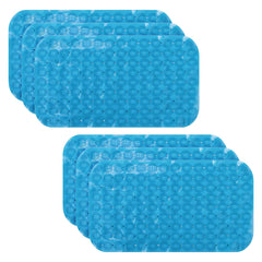 Kuber Industries Bath Mat | PVC Bathroom Mat | Shower Bath Mat | Floor Tub Mat | Foot Massager Mat | Anti-Skid Shower Bathroom Mat | B-02A |Pack of 6| Dark Blue