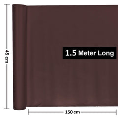 Kuber Industries 2 Pieces Multipurpose Textured Super Strong Anti-Slip Mat Liner,Size 45X150 Cm (1.50 Meter Roll, Brown) - CTKTC40217