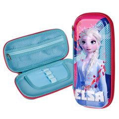 Heart Home Disney Frozen-II Pencil Pouch | School Pencil Case for Kids | Pen-Pencil Box for Kids | Geometry Box | Compass Box | School Stationery Supplies | Pack of 2 | Blue