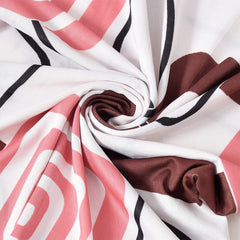 Heart Home Square Printed Elastic Stretchable Polyster Chair Cover for Home, Office, Hotels, Wedding Banquet (White)-50HH0895