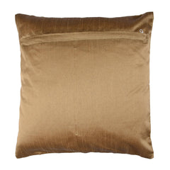 Kuber Industries Cushion Cover | Pillow Covers for Sofa | Throw Cushion Cover | Dupion Polyester Cushion Covers | Cream Patang Wire Cushion Covers | Set of 5 | 16 Inch | Brown