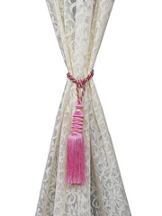 Kuber Industries Polyester 12 Pieces Curtain Tie Back Tassel Set (Pink) -CTKTC12854, Standard (CTKTC012854)