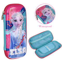 Heart Home Disney Frozen-II Pencil Pouch | School Pencil Case for Kids | Pen-Pencil Box for Kids | Geometry Box | Compass Box | School Stationery Supplies | Blue