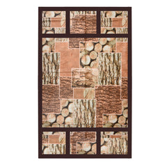 Kuber Industries Fridge Top Cover | Fridge Top Cover with Pockets | Refrigerator Cover for Kitchen | Reversable Fridge Top Cover with 6 Utility Pockets | Stone Fridge Cover | Brown