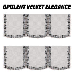 Heart Home Sofa Cover | 3 Seater Sofa Slip Cover Set | Digital Painting Sofa Cover | SUEDE Ultra Sonic Couch Cover | Sofa Slipcover Set Living Room | Cream