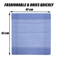 Heart Home Handkerchiefs | Soft Cotton | Hankies for Mans | Hankies for Boys | Small Check | Rumal for Mans | Boys | Wicking Sweat | Set of 24 | Multi