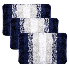 Heart Home Door Mat | Dust Trapper Mat | Door Entrance Mat | Anti-Skid Door Mat | Floor Mat for Home Entrance | Blue Patta Rainbow Mat | Entryway Door Mat | Pack of 3 | Gray