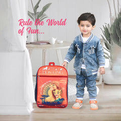 Heart Home Disney The Lion King School Bags | Kids School Bags | Student Bookbag | Travel Backpack | School Bag for Girls & Boys | School Bag with 3 Compartments | Orange