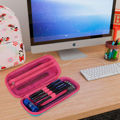 Heart Home Unicorn Pencil Pouch | School Pencil Case for Kids | Pen-Pencil Box for Kids | Geometry Box | Compass Box | School Stationery Supplies | Pack of 2 | Teal Green