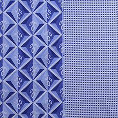 Kuber Industries Double Bedsheet|Cotton 120 TC Luxury Printed Soft & Lightweight Bedsheet with 2 Pillow Covers (Blue & White) (Pack of 6)