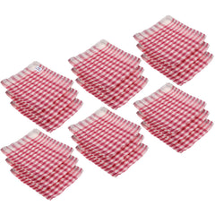 Heart Home Duster | Wet Dry Cleaning Napkin | Cotton Kitchen Duster | 300 GSM Kitchen Cleaning Clothes | Pocha For Kitchen | Car | Desk | Fan | Set of 18 | 101 | Pink