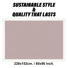 Heart Home Dining Table Cover | Kitchen Dining Tablecloth | 6 Seater Dining Table Cover | Dining Table Cover for Hall Décor | Plain Texture Tablecloth | DTC | 60x90 | Beige