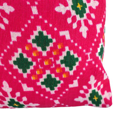 Kuber Industries Potli | Silk Wedding Potli | Drawstring Closure Potli | Wallet Potli | Christmas Gift Potli | Baby Shower Potli | Small-Patola-Print Potli | 5x7 Inch | Pack of 4 | Rani