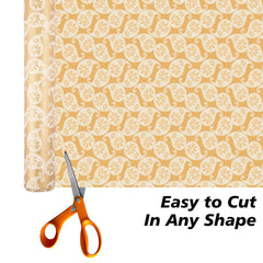 Heart Home Shelf Liner | Kitchen Cabinet Shelf Protector | Kitchen Liners for Cabinets and Drawers | Drawer Liner Mat | Carry Shelf Liner Cabinet Mat | 10 MTR | Golden