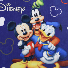 Kuber Industries Disney Team Mickey 4 Pieces Anti-Slip Door Mat 23"x15" (Royal Blue) - CTKTC046063