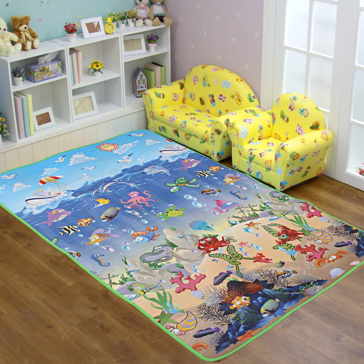 Heart Home Carpet (Multicolour, Memory Foam, Standard)