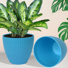 Heart Home Flower Pot | Flower Planter Pots for Indoor | Flower Pots for Outdoor | Pot for Garden & Balcony Flowering | Flower Plants Pot | Mega Flower Pot | 6 Inch | Pack of 6 | Multi