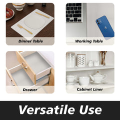 Heart Home Shelf Liner | EVA Kitchen Cabinet Shelf Mat | Anti-Slip Bathroom Mat | Fridge Mat | Table Placemat | Plain Wardrobe Mat | 10 Meter | Cream