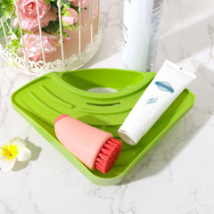 Homestic Pack of 2 Kitchen Sink Stand | Food Strainer Stand for Kitchen | Vegetable-Fruit Drainer Holder | Sink Stopper Shifter for Kitchen | Multipupose Kitchen Sink Stand | TM15007BR | Green