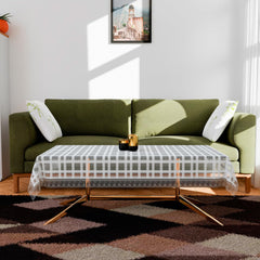 Heart Home Table Cover | PVC Dining Table Cover | Table Cloth | Center Table Cover | Table Cover for Kitchen Table | Self Check Table Cover for Hall Décor | 48x60 Inch | White