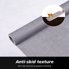 Heart Home Shelf Liner | Kitchen Cabinet Shelf Protector | Kitchen Liners for Cabinets and Drawers | Drawer Liner Mat | Texture Shelf Liner Cabinet Mat | 5 MTR | Gray