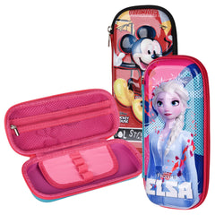 Heart Home Disney Pencil Pouch | School Pencil Case for Kids | Pen-Pencil Box for Kids | Geometry Box | Compass Box | School Stationery Supplies | Pack of 3 | Multicolor