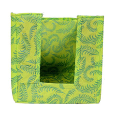 Kuber Industries Leaf Printed Non-Woven Foldable Shirt Stacker Closet Organizer With Handles- Pack of 2 (Green)-HS43KUBMART26468