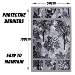 Kuber Industries Fridge Top Cover | Fridge Top Cover with Pockets | Refrigerator Top Cover for Kitchen | Fridge Top Cover with 6 Utility Pockets | Tree Kniting Fridge Cover | Gray