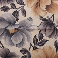 Kuber Industries Floral Cotton 4 Seater Centre Table Cover - Blue