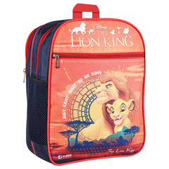 Heart Home Disney The Lion King School Bags | Kids School Bags | Student Bookbag | Travel Backpack | School Bag for Girls & Boys | School Bag with 3 Compartments | Orange
