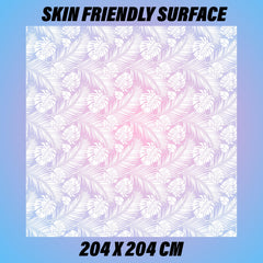 Kuber Industries Bedsheet | Baby Plastic Sheet | Crib Sheet for Baby | Baby Mattress Sheet for Baby | Mattress Protector Bedsheet | Bed Protector Sheet | Self Leaf | 80x80 Inch | White