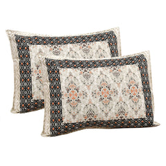 Kuber Industries Double Bedsheet with 2 Pillow Covers | 160 TC Premium Cotton Bedsheet for Double Bed | Bedsheet for Living Room-Home & Hotels | Dezier Carpet Print | 90x108 Inch | Green