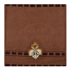 Heart Home Handkerchief | Velvet Face Towel | Face Towel | Sweat Absorbent Handkerchief | Plain Embroidary | Face Towel Hankies | Set of 12 | Multicolor