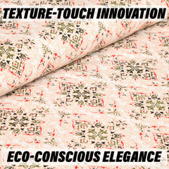 Heart Home Double Bedsheet with 2 Pillow Covers | 160 TC Premium Cotton Bedsheet for Double Bed | Bedsheet for Living Room-Home & Hotels | Dezier Carpet Print | 90x108 Inch | Orange