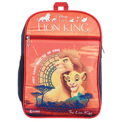 Heart Home Disney The Lion King School Bags | Kids School Bags | Student Bookbag | Travel Backpack | School Bag for Girls & Boys | School Bag with 3 Compartments | Orange
