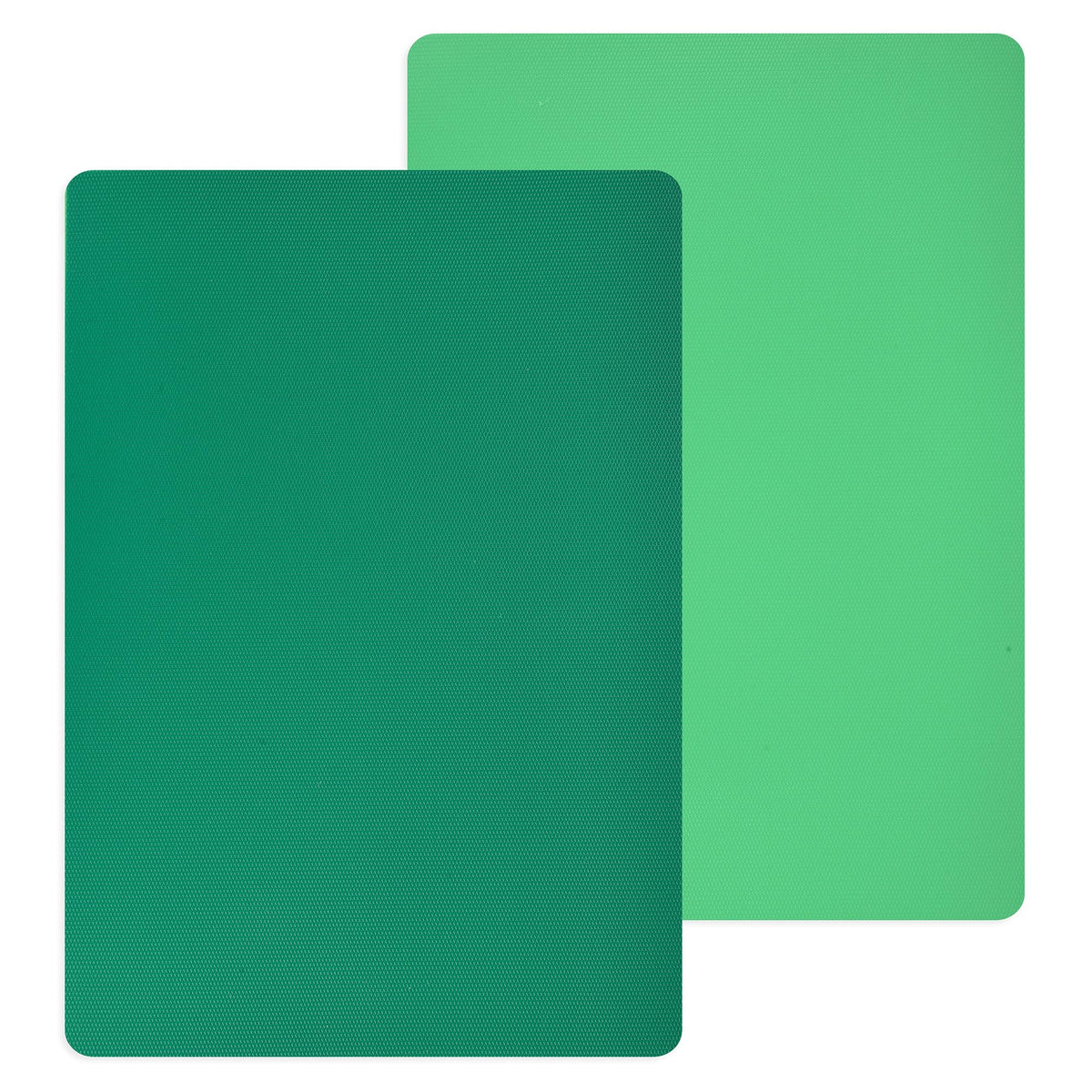 Heart Home Chopping Mat|Flexible Plastic Cutting Mat|Back Textured Chopping Mat|Kitchen Cutting Mat|Vegetables Cutting Mat|Chopping Mat for Cooking|2 Pieces Set|Green