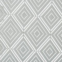 Heart Home Argyle Printed Cotton 4 Seater Center Table Cover,40"x60" (White)-44HH025
