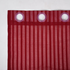 Heart Home Door Curtain | Sheer Door Curtains | Parda for Living Room | Bedroom Balcony Parda | Door Curtain Parda for Home Décor | Lining Net | 7 Feet | Maroon