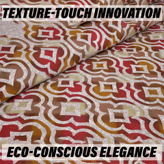 Heart Home Double Bedsheet with 2 Pillow Covers | 160 TC Premium Cotton Bedsheet for Double Bed | Bedsheet for Living Room-Home & Hotels | Rusty Star Flower | 100x108 Inch | Brown