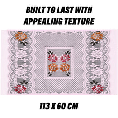 Kuber Industries Fridge Top Cover | Household Refrigerator Cover | Refrigerator Top Cover for Kitchen | Refrigerator Top Protector | Net Jhalar Fridge Top Cover | Pink