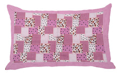 Kuber Industries Check Design Premium Cotton Pillow Covers, 18 x 28 inch, Set of 2 (Pink)