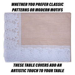 Kuber Industries Dining Table Cover | PVC Table Cloth Cover | 6-Seater Table Cloth | Table Protector Cover | Table Cover for Dining Table | Gulab Table Cover | 60x90 Inch | DTC | Maroon