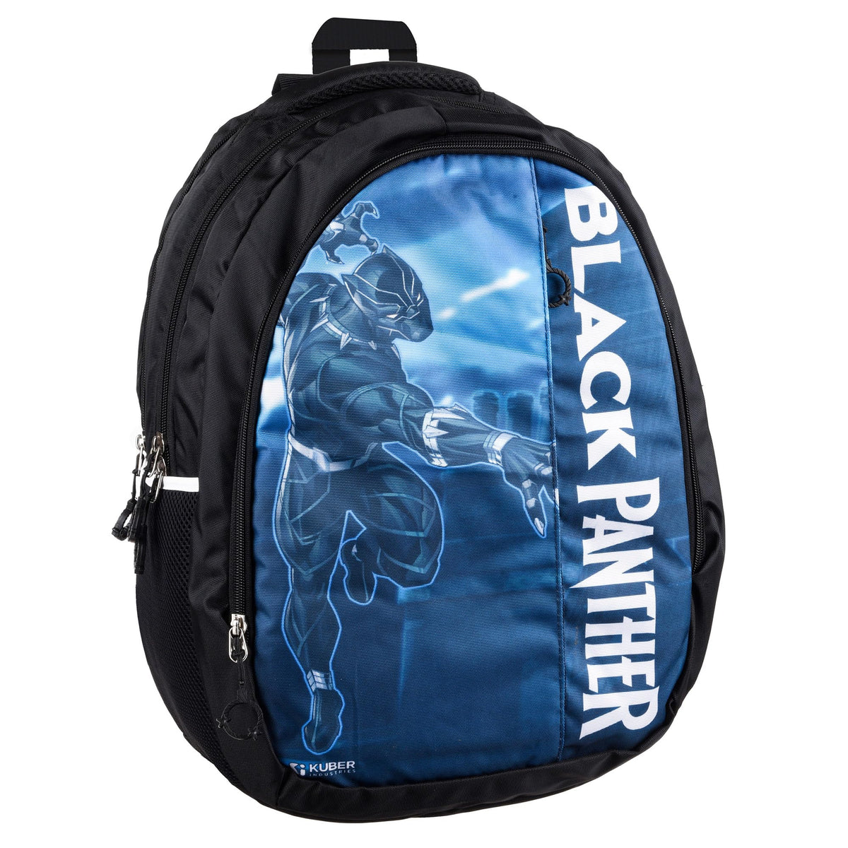 Heart Home Marvel Black Panther School Bags | Kids School Bags | Collage Bookbag | Travel Backpack | School Bag for Girls & Boys | School Bag with 5 Compartments | Include Bag Cover | Black