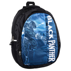 Heart Home Marvel Black Panther School Bags | Kids School Bags | Collage Bookbag | Travel Backpack | School Bag for Girls & Boys | School Bag with 5 Compartments | Include Bag Cover | Black