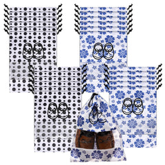 Heart Home Shoe Cover | Travel Shoe Storage Bags | Non-Woven Storage Bag | Shoe Cover with Drawstring | Shoe Organizer with Clear window | Pack of 24 | Multi